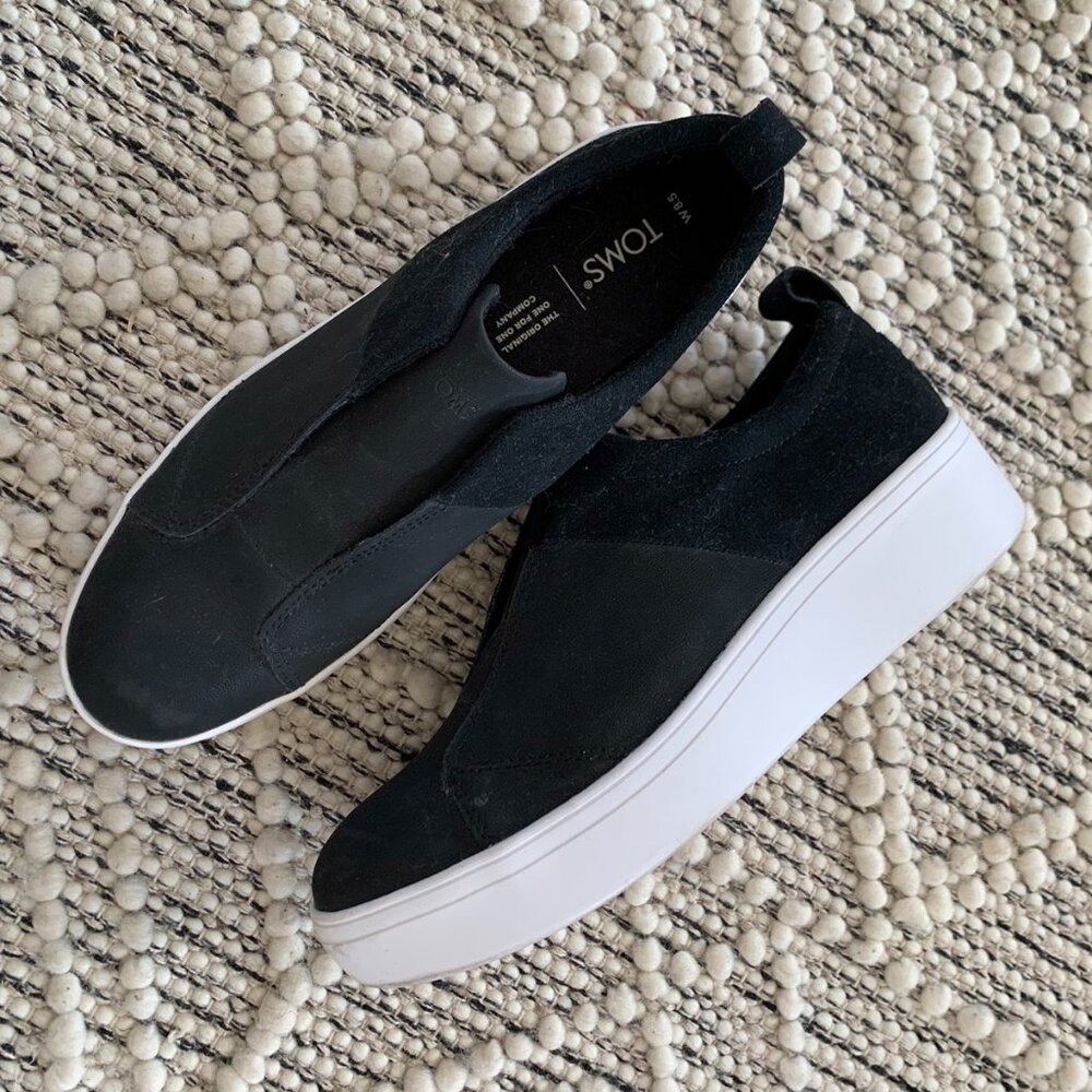 Women's - Toms Amber Suede Laceless Casual Sneaker